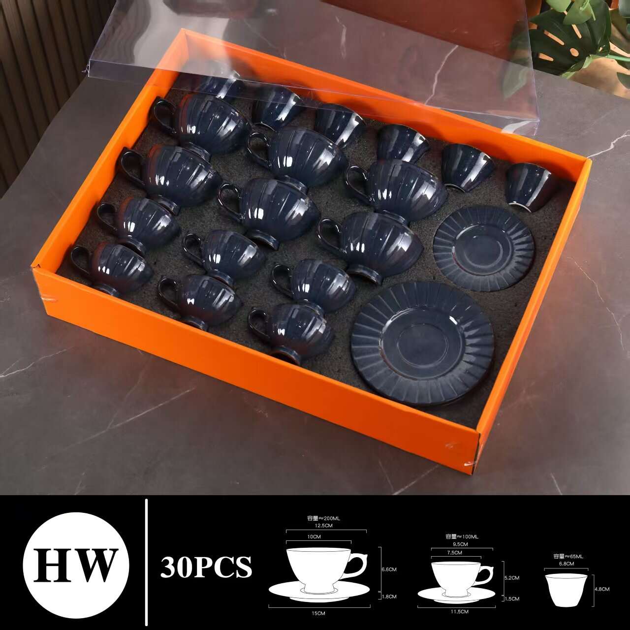 Demitasse Cups Set Aesthetic Gift，Porcelain Demitasse Cups Set for Kitchen，Cappuccino Mug with Handle for Coffee,Tea