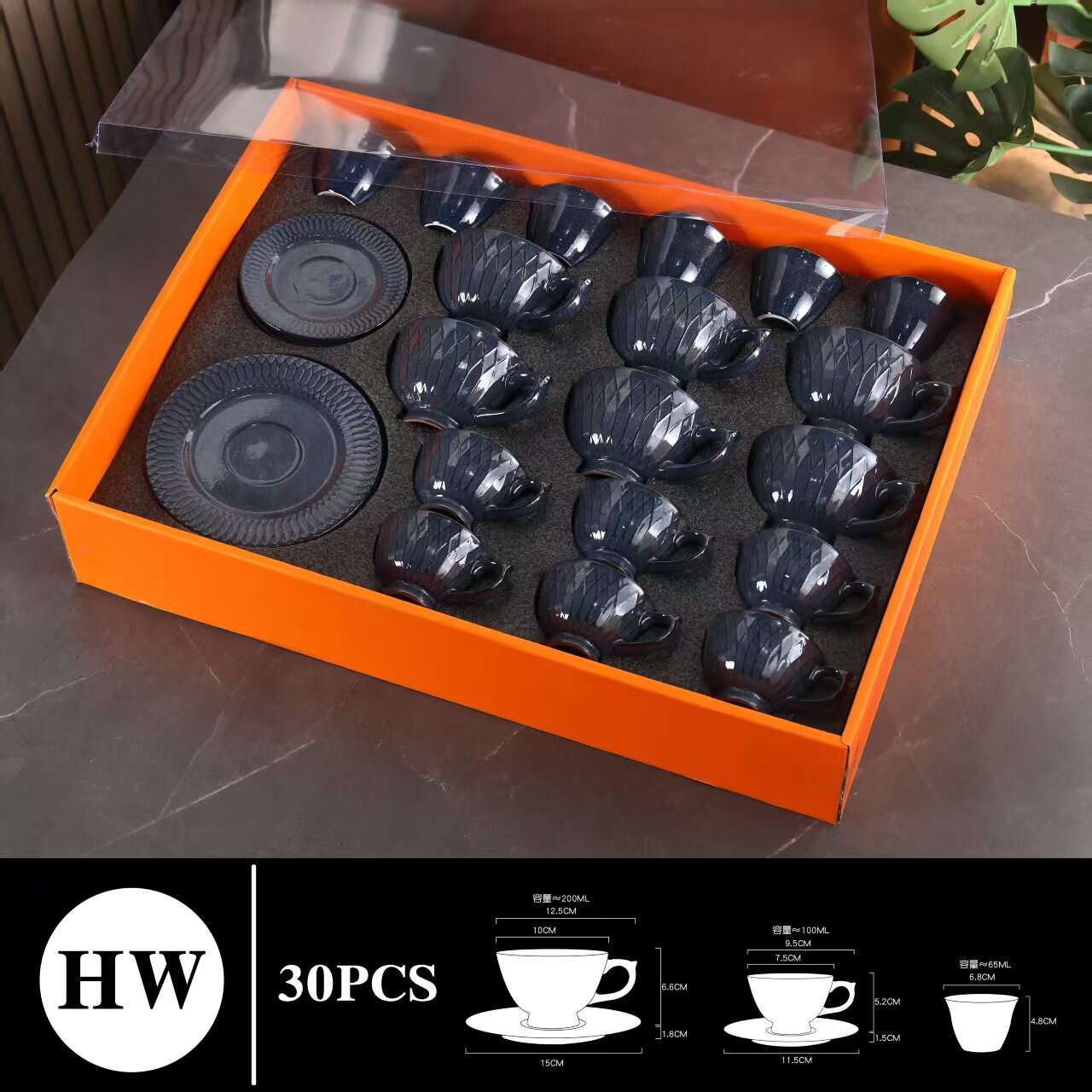 Demitasse Cups Set Aesthetic Gift，Porcelain Demitasse Cups Set for Kitchen，Cappuccino Mug with Handle for Coffee,Tea