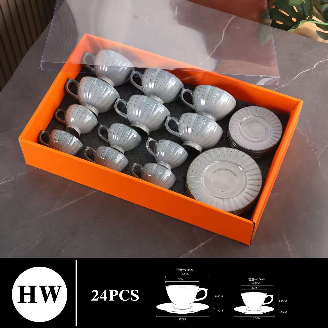 Porcelain Demitasse Cups Set for Kitchen and Cafe,Cappuccino Mug with Handle for Coffee,coffee set