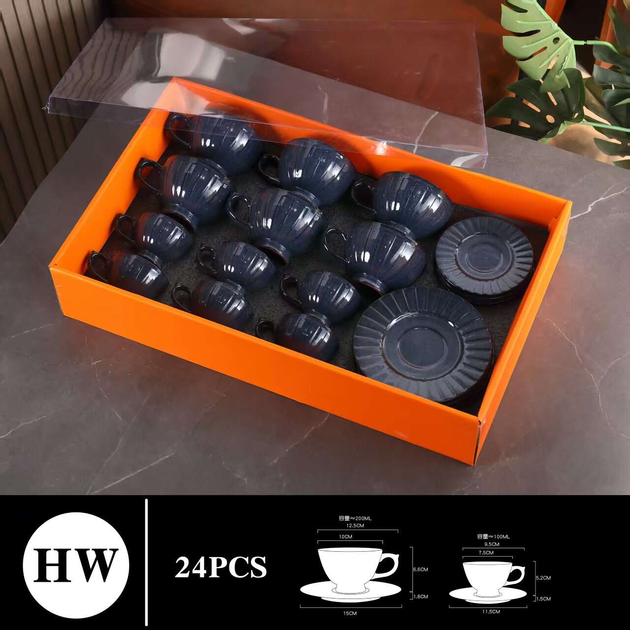 Porcelain Demitasse Cups Set for Kitchen and Cafe,Cappuccino Mug with Handle for Coffee,coffee set
