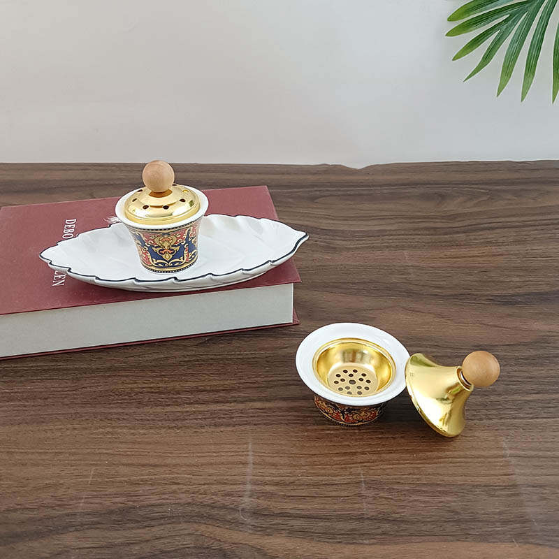 luxury traditional burner ，essential oil burner tea light,aromatherapy incense stick holder ,candlestick holder supplier