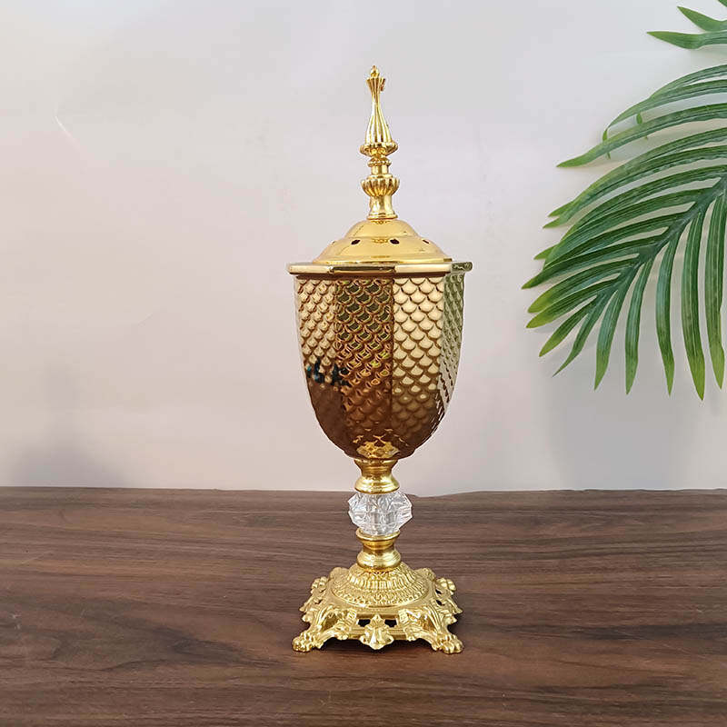 europan style insence burner，arabian incense burner holder for bakhoor set oud incense,luxury aromatherapy
