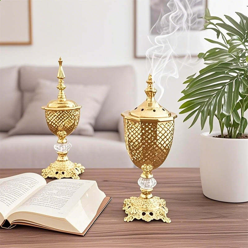 europan style insence burner，arabian incense burner holder for bakhoor set oud incense,luxury aromatherapy