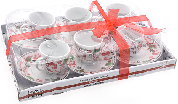 Christmas mug set of 6，renaissance festival mug set, hangdle mug coffee tea gift boxs