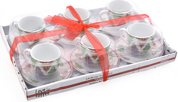 Christmas mug set of 6，renaissance festival mug set, hangdle mug coffee tea gift boxs
