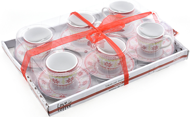 Christmas mug set of 6，renaissance festival mug set, hangdle mug coffee tea gift boxs