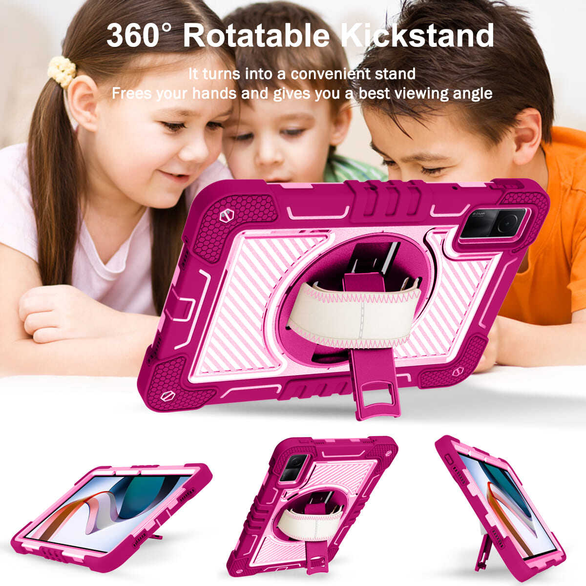 Redmi Pad case;Shockproof tablet case;Three-in-one iPad case;Anti-fall protective case;Durable iPad cover;iPad case with screen protector;Lightweight iPad case;Heavy-duty tablet case; Redmi Pad protection;Premium iPad accessories;