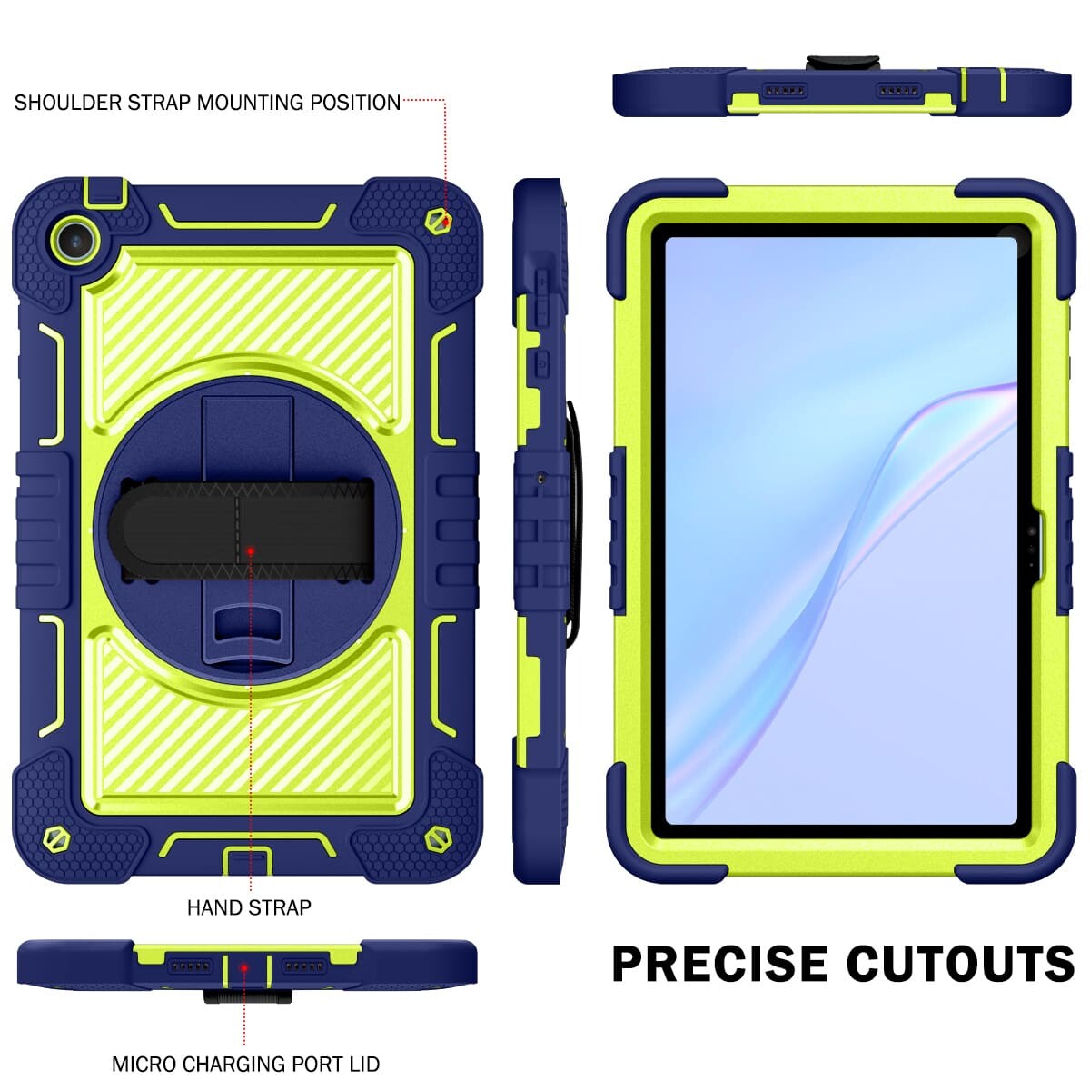 HUAWEI MatePad SE case;Shockproof tablet case;Three-in-one protective case;Anti-fall case for MatePad SE;Durable tablet cover;HUAWEI MatePad SE accessory;Shock-absorbent tablet case;Rugged case for HUAWEI tablet;Tablet case with stand;HUAWEI MatePad SE protective cover