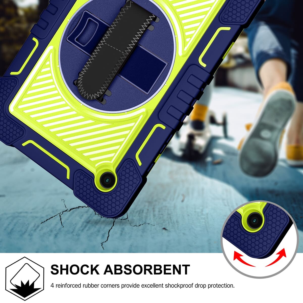 Samsung Galaxy Tab A8 2021 case;360 degree rotation kickstand;Shock absorbent tablet cover;Shoulder strap tablet case;Galaxy Tab A8 2021 accessory;Protective tablet case;Rotating kickstand case;Durable tablet cover;Tablet case with shoulder strap;Lightweight shockproof case;Samsung A8 2021 protective cover;Versatile tablet case;Everyday use tablet case;Stylish tablet protection;Portable tablet case with strap