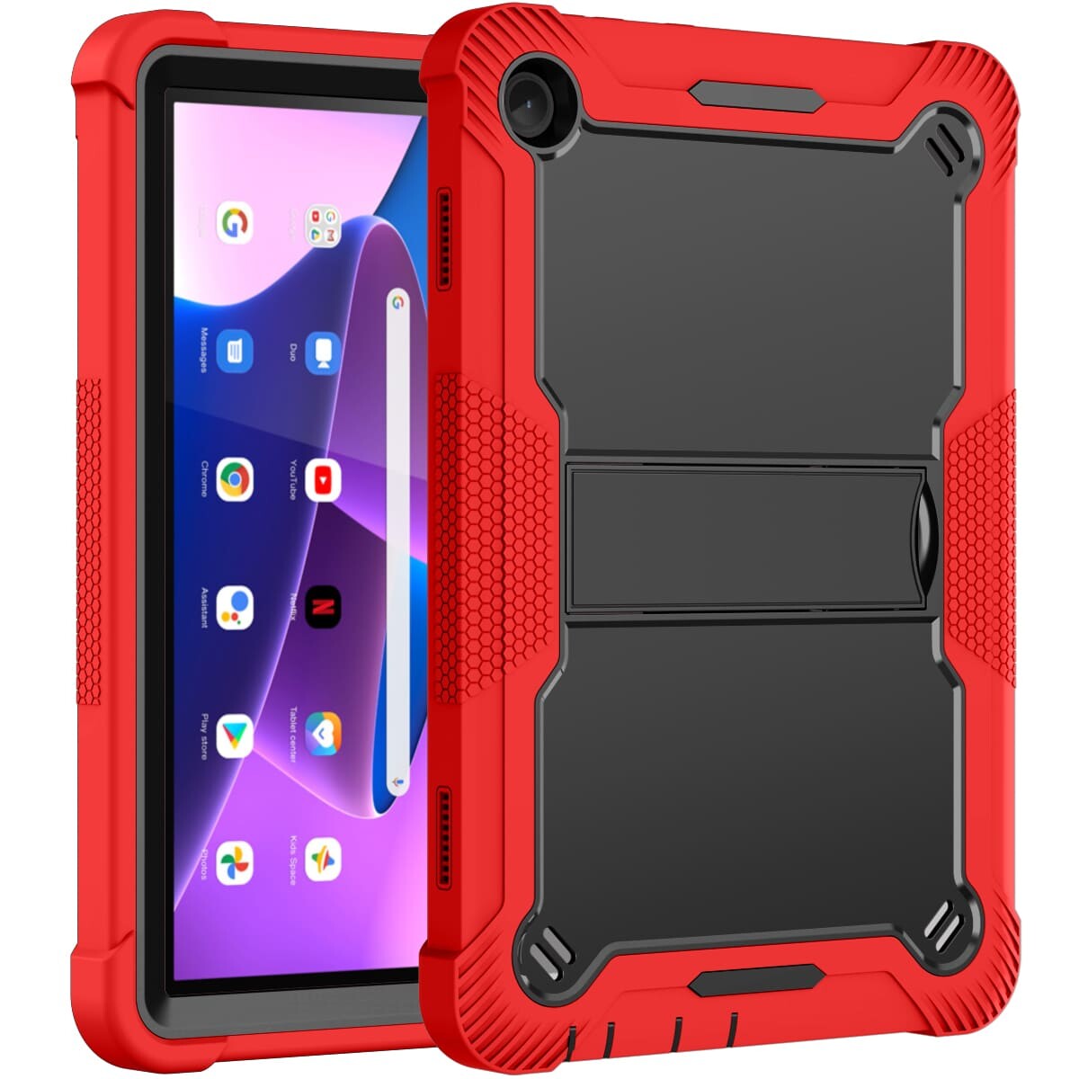 .Heavy Duty Shockproof Case;Lenovo TAB M10 Case;Rugged Armor Tablet Cover;Kickstand Tablet Protective Cover;Shockproof Tablet Case;Durable Tablet Case for TAB M10;Protective Case for TAB M10;Rugged Protection Tablet Case;Lightweight Shockproof Cover;TAB M10 Drop Protection