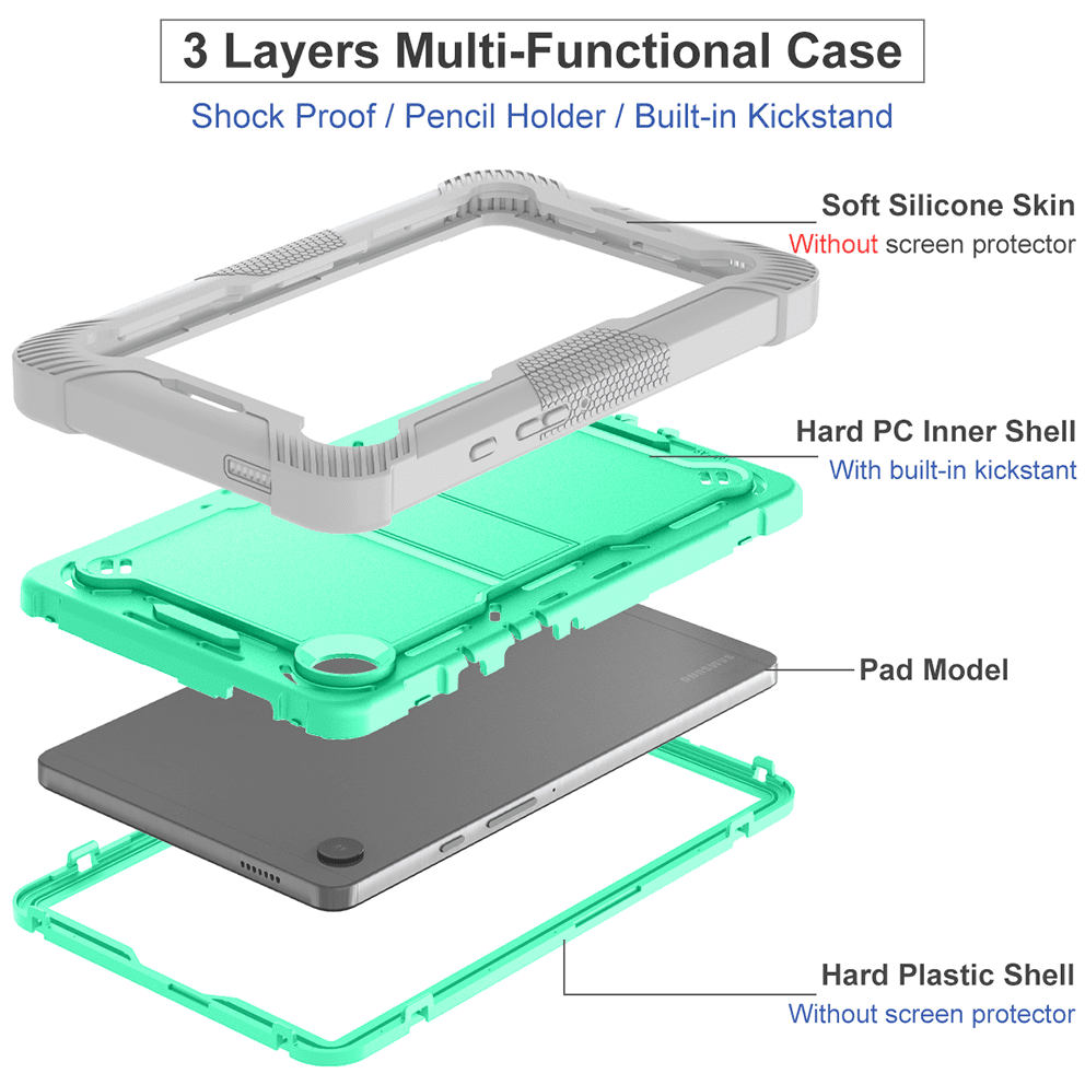 .Heavy Duty Shockproof Case;Samsung Galaxy Tab A9 Case;Rugged Armor Tablet Cover;Kickstand Tablet Protective Cover;Shockproof Tablet Case;Durable Tablet Case for A9;Protective Case for Galaxy Tab A9;Rugged Protection Tablet Case;Lightweight Shockproof Cover;Galaxy Tab A9 Drop Protection