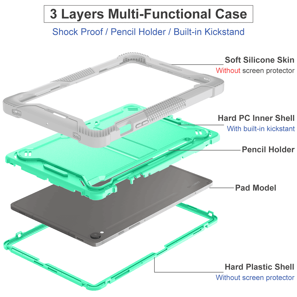 .Heavy Duty Shockproof Case;Samsung Galaxy Tab S9 Case;Rugged Armor Tablet Cover;Kickstand Tablet Protective Cover;Shockproof Tablet Case;Durable Tablet Case for S9;Protective Case for Galaxy Tab S9;Rugged Protection Tablet Case;Lightweight Shockproof Cover;Galaxy Tab S9 Drop Protection