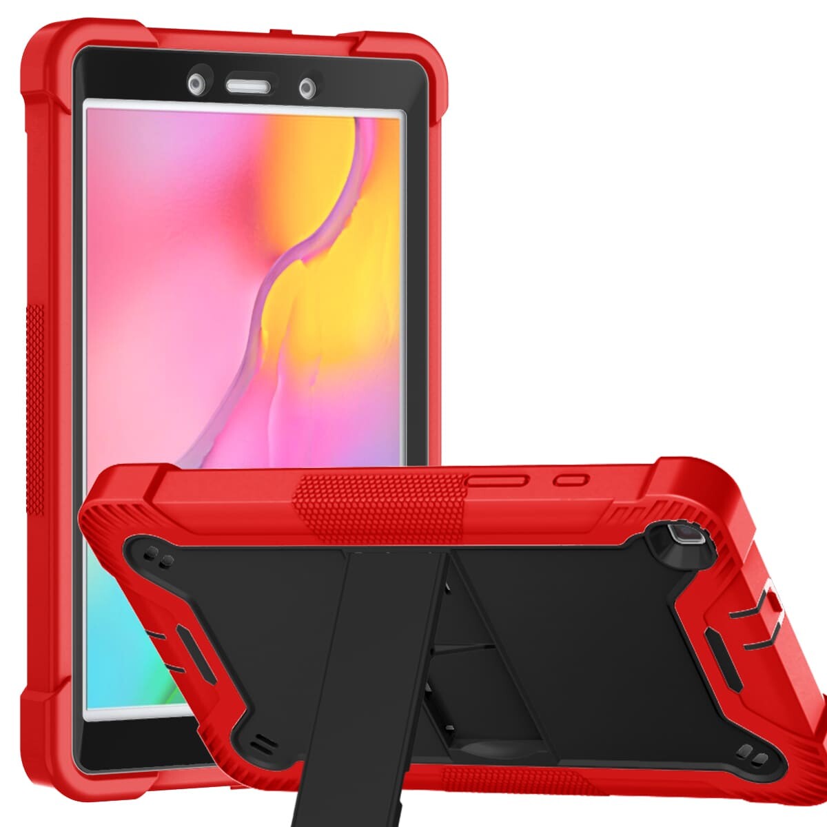 Heavy Duty Shockproof Case For Samsung Galaxy Tab A 8.0 Ruggged Armor Kickstand Tablet Protective Cover