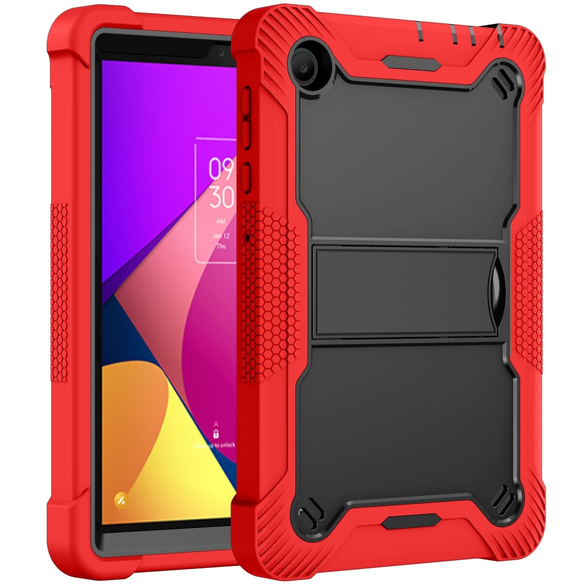 .Heavy Duty Shockproof Case;TCL TAB 8 LE Case;Rugged Armor Tablet Cover;Kickstand Tablet Protective Cover;Shockproof Tablet Case;Durable Tablet Case for TCL TAB 8 LE;Protective Case for TCL TAB 8 LE;Rugged Protection Tablet Case;Lightweight Shockproof Cover;TCL TAB 8 LE Drop Protection