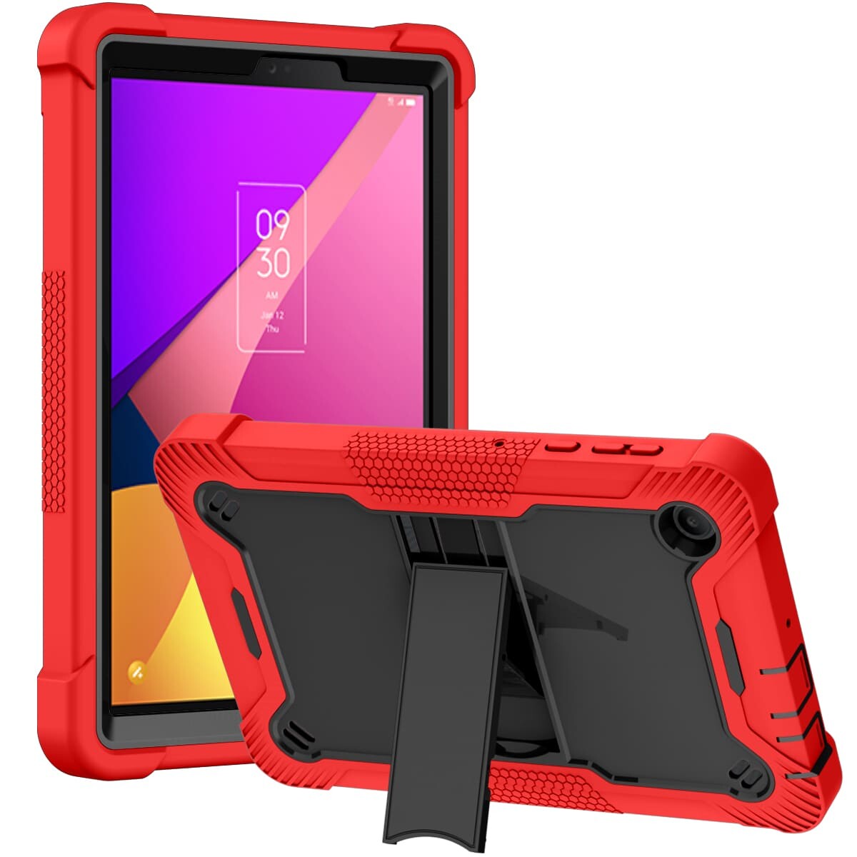 .Heavy Duty Shockproof Case;TCL TAB 8 LE Case;Rugged Armor Tablet Cover;Kickstand Tablet Protective Cover;Shockproof Tablet Case;Durable Tablet Case for TCL TAB 8 LE;Protective Case for TCL TAB 8 LE;Rugged Protection Tablet Case;Lightweight Shockproof Cover;TCL TAB 8 LE Drop Protection