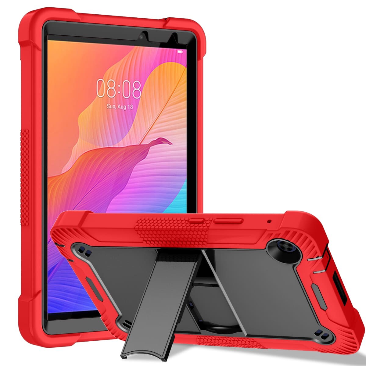 .Heavy Duty Shockproof Case;HUAWEI MatePad T8 Case;Rugged Armor Tablet Cover;Kickstand Tablet Protective Cover;Shockproof Tablet Case;Durable Tablet Case for T8;Protective Case for T8;Rugged Protection Tablet Case;Lightweight Shockproof Cover;T8 Drop Protection