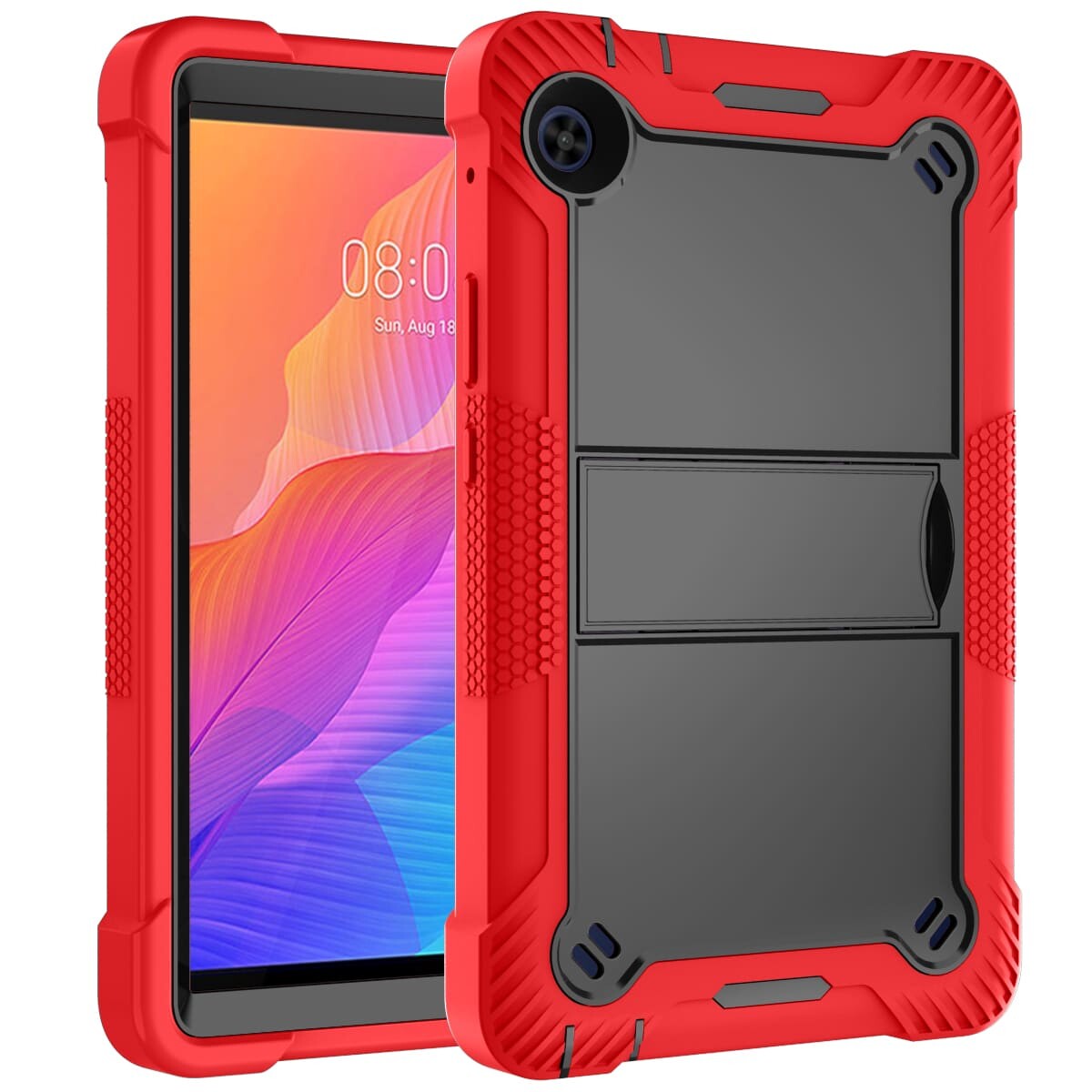 .Heavy Duty Shockproof Case;HUAWEI MatePad T8 Case;Rugged Armor Tablet Cover;Kickstand Tablet Protective Cover;Shockproof Tablet Case;Durable Tablet Case for T8;Protective Case for T8;Rugged Protection Tablet Case;Lightweight Shockproof Cover;T8 Drop Protection