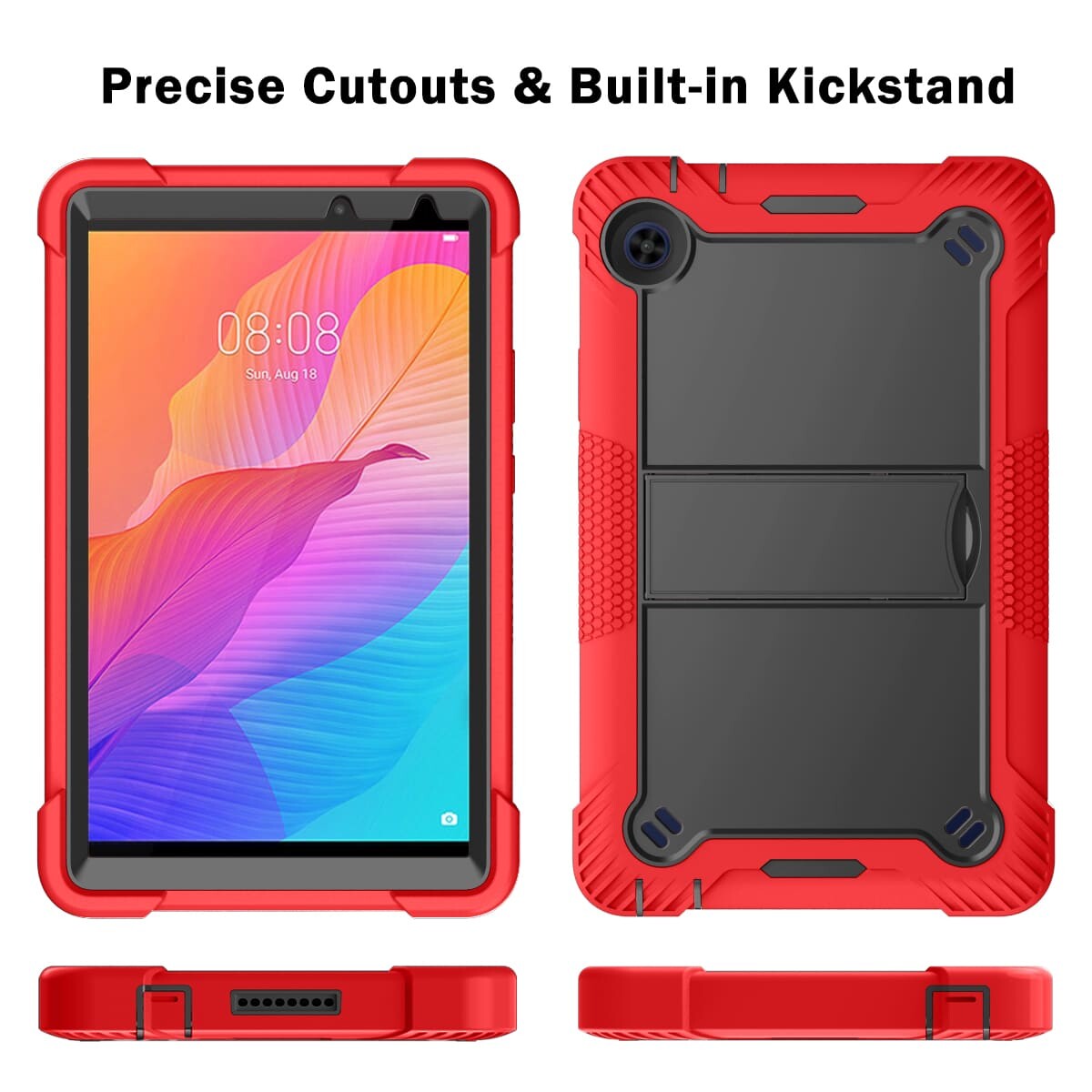 .Heavy Duty Shockproof Case;HUAWEI MatePad T8 Case;Rugged Armor Tablet Cover;Kickstand Tablet Protective Cover;Shockproof Tablet Case;Durable Tablet Case for T8;Protective Case for T8;Rugged Protection Tablet Case;Lightweight Shockproof Cover;T8 Drop Protection