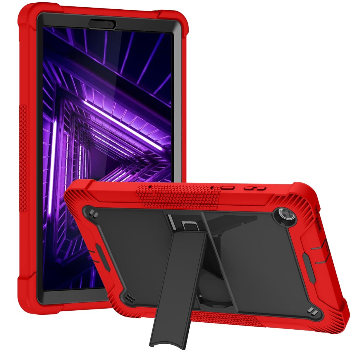 Heavy Duty Shockproof Case For Lenovo TAB M10 Plus X606 Ruggged Armor Kickstand Tablet Protective Cover