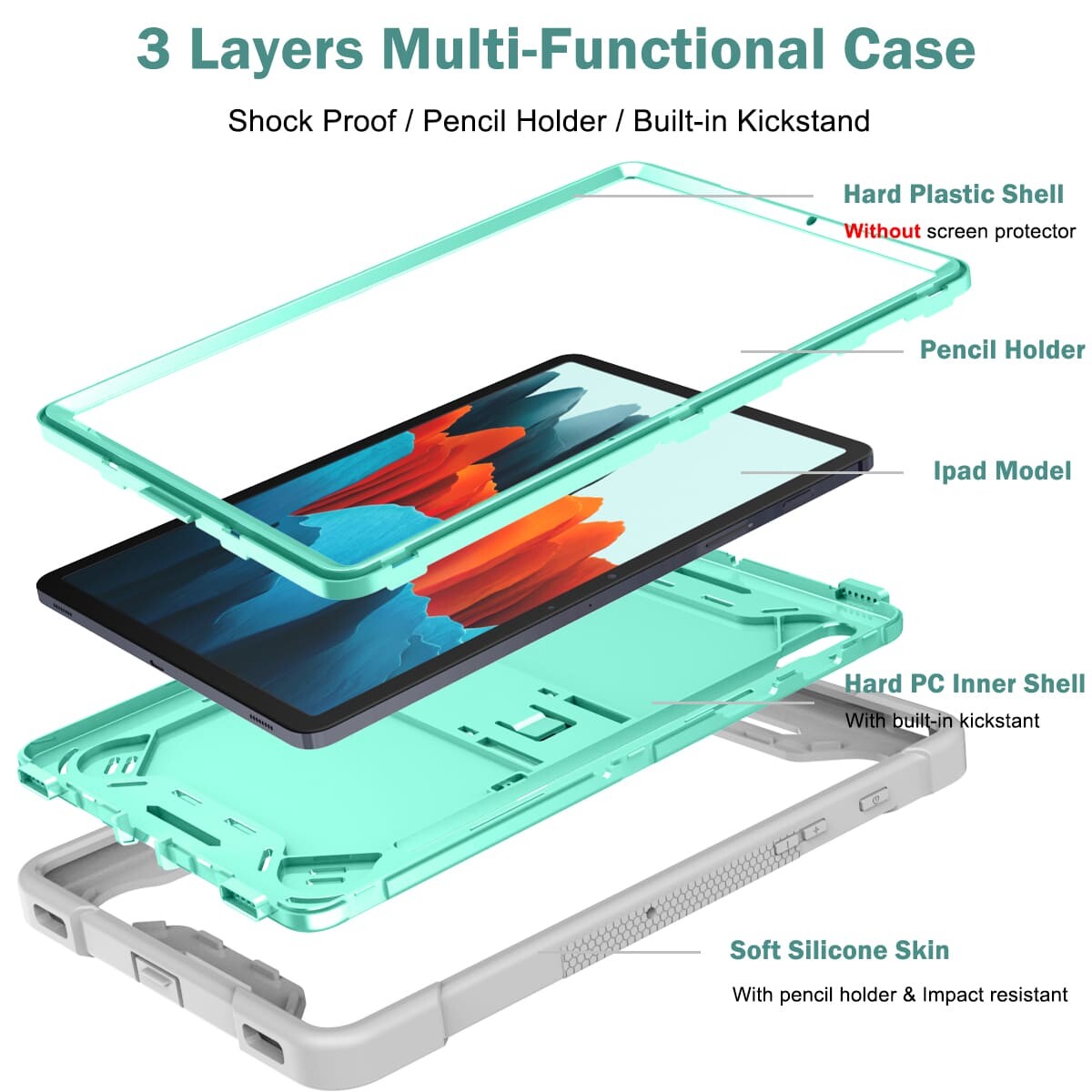 .Heavy Duty Shockproof Case;Samsung Galaxy Tab S7 Case;Rugged Armor Tablet Cover;Kickstand Tablet Protective Cover;Shockproof Tablet Case;Durable Tablet Case for Samsung Galaxy Tab S7;Protective Case for Samsung Galaxy Tab S7;Rugged Protection Tablet Case;Lightweight Shockproof Cover;Samsung Galaxy Tab S7 Drop Protection