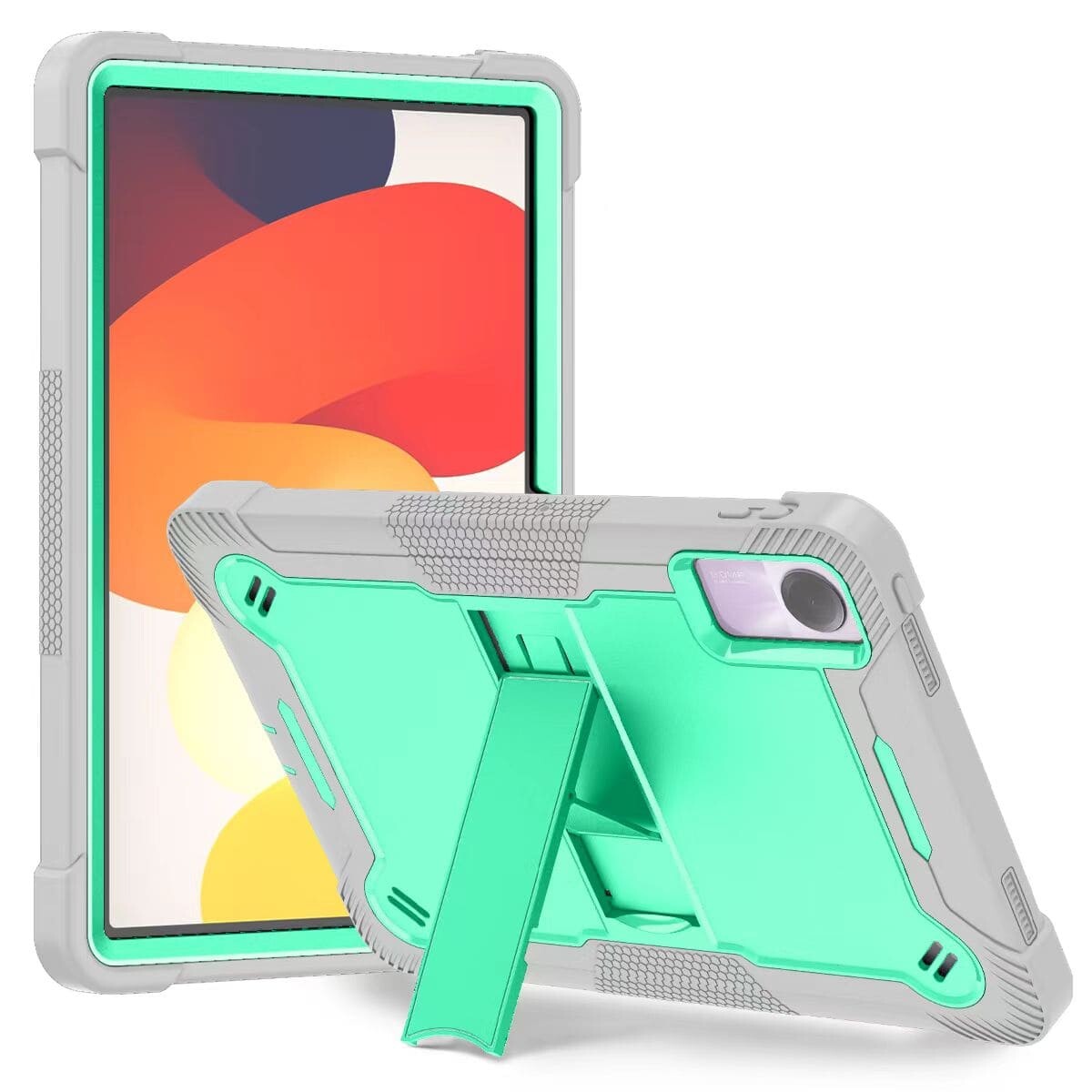 Heavy Duty Shockproof Case For Redmi Pad SE Ruggged Armor Kickstand Tablet Protective Cover