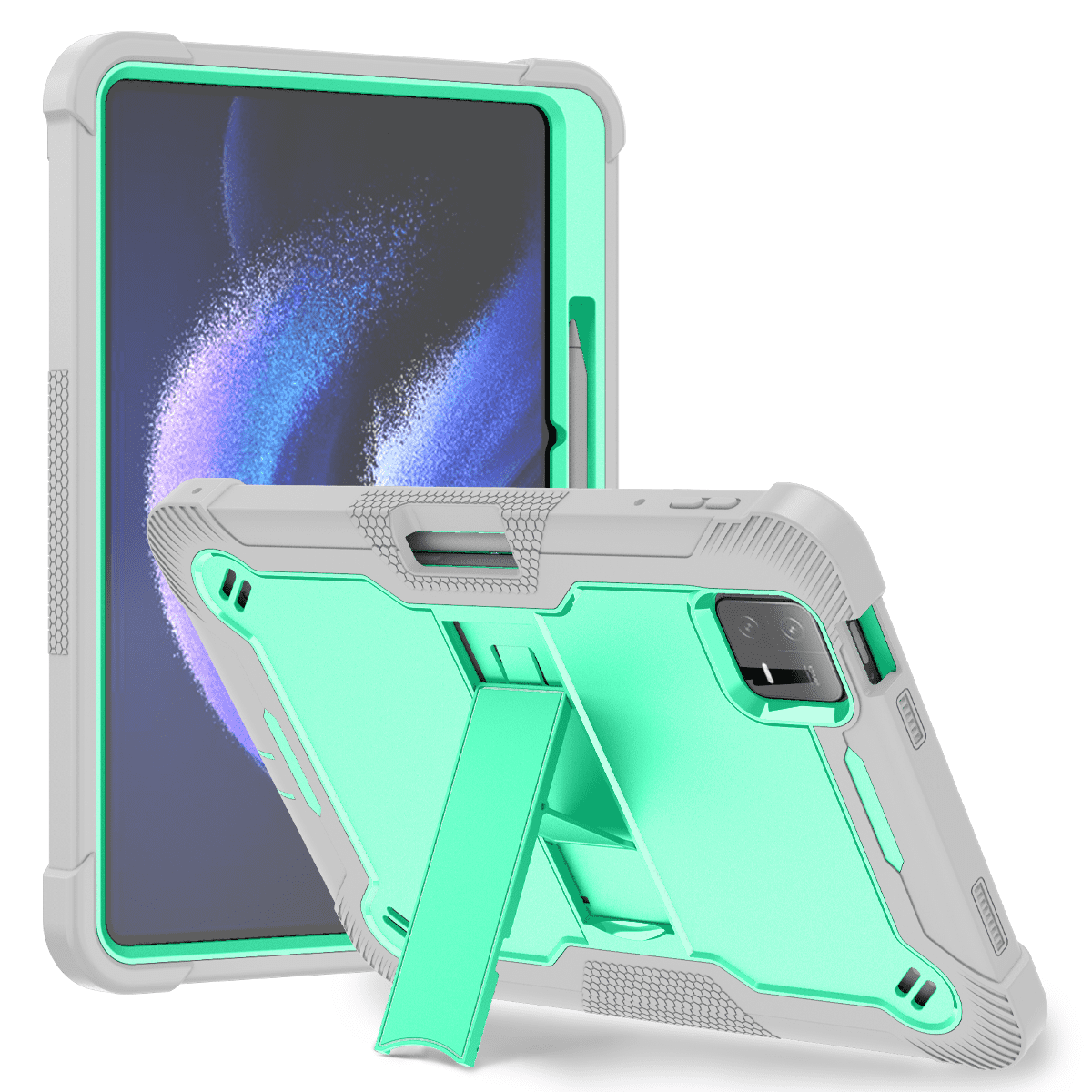 .Heavy Duty Shockproof Case;Xiaomi Pad 6 Case;Rugged Armor Tablet Cover;Kickstand Tablet Protective Cover;Shockproof Tablet Case;Durable Tablet Case for Xiaomi Pad 6;Protective Case for Xiaomi Pad 6;Rugged Protection Tablet Case;Lightweight Shockproof Cover;Xiaomi Pad 6 Drop Protection