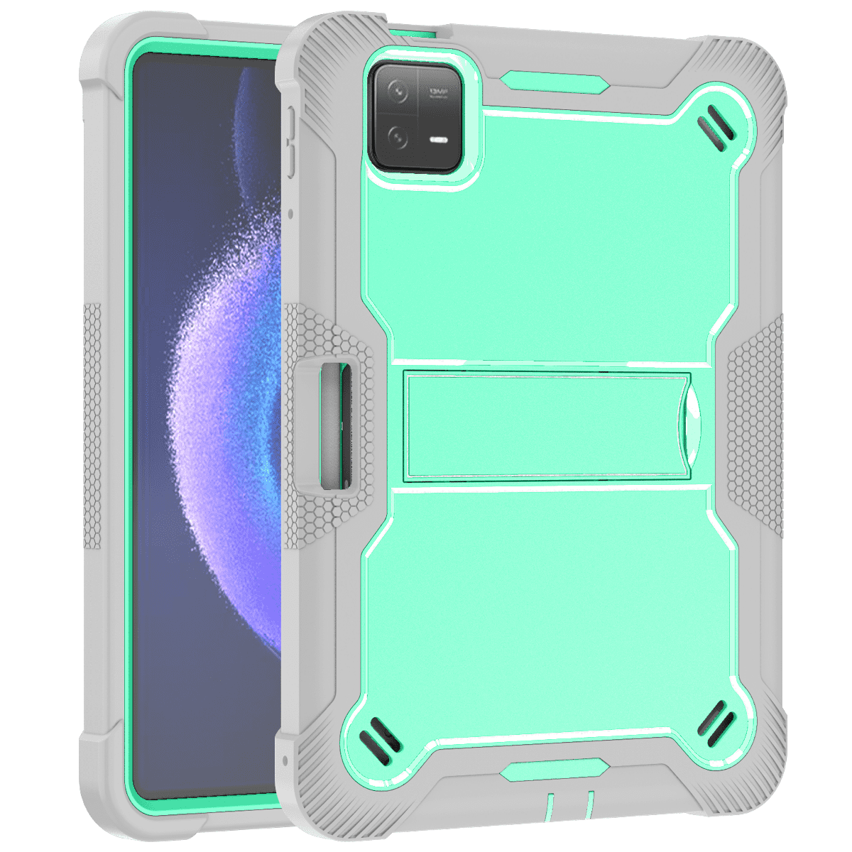 .Heavy Duty Shockproof Case;Xiaomi Pad 6 Case;Rugged Armor Tablet Cover;Kickstand Tablet Protective Cover;Shockproof Tablet Case;Durable Tablet Case for Xiaomi Pad 6;Protective Case for Xiaomi Pad 6;Rugged Protection Tablet Case;Lightweight Shockproof Cover;Xiaomi Pad 6 Drop Protection