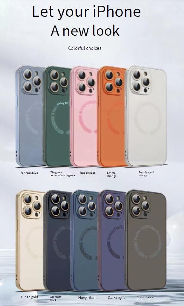 Frosted luxury phone case;Soft TPU phone case;Magnetic phone case for iPhone;Metallic iPhone case;Lens film protection cover;iPhone 15 case;iPhone 14 case;iPhone 13 case;iPhone 12 case;iPhone 11 Pro Max case;Scratch-resistant phone cover;Stylish iPhone accessories