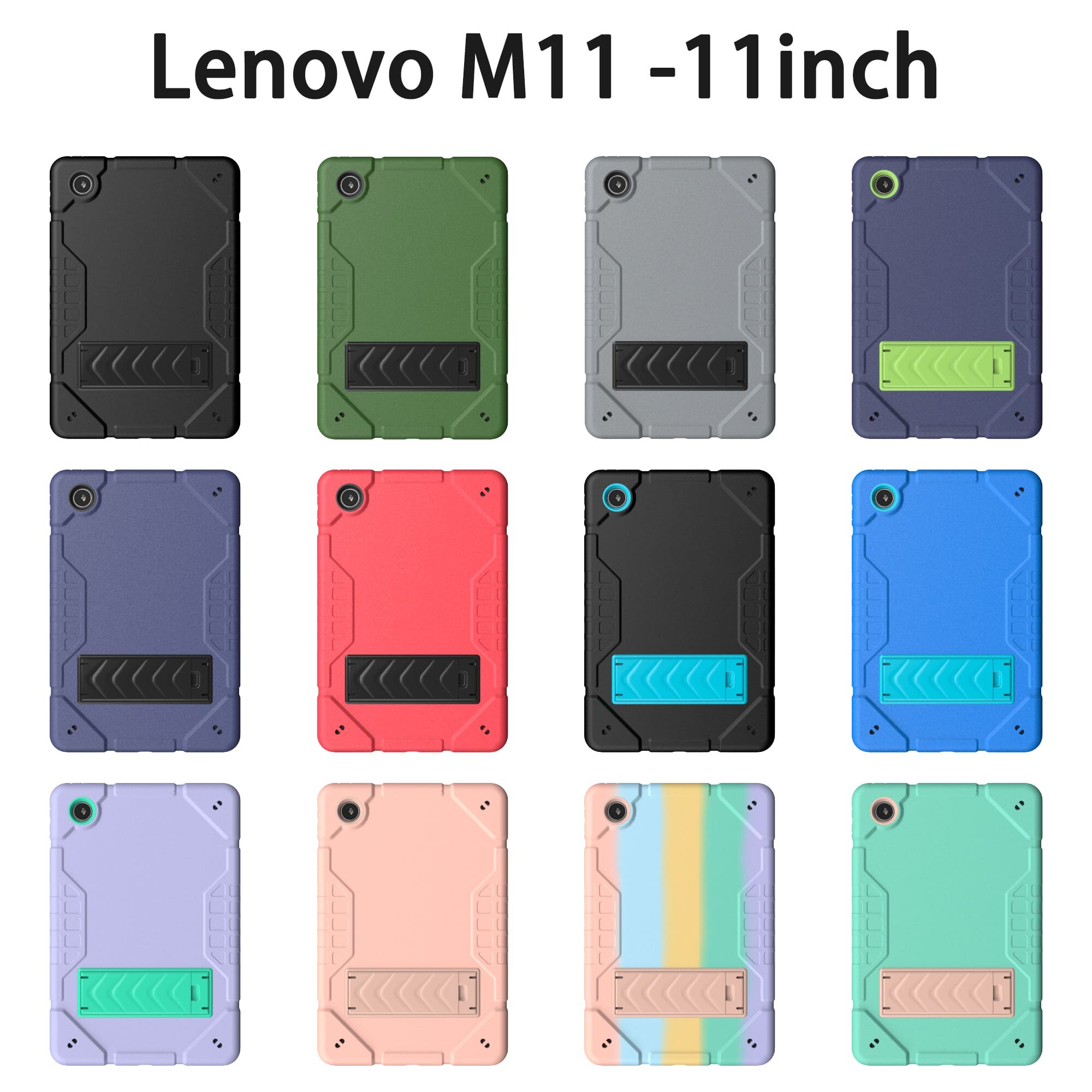 For Lenovo M11 11inch Case holder Protective shockproof 2n1 Silicone tablet cases For Lenovo M11 11inch