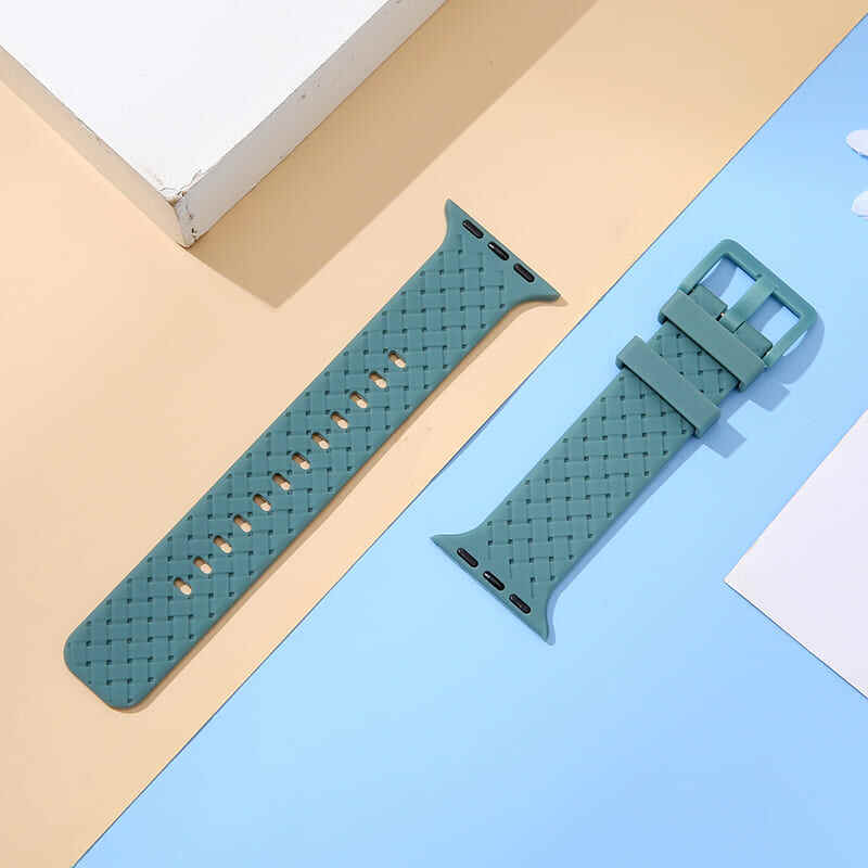 .Waterproof Smart Watch Strap;Rubber Braided Design Watch Band;Soft Silicone iWatch Strap;iWatch Series Accessories;Sport Style Smart Watch Strap;Durable Silicone Watch Band;Comfortable Smart Watch Strap;Stylish iWatch Bands;Adjustable Smart Watch Strap;Lightweight Sport Watch Band