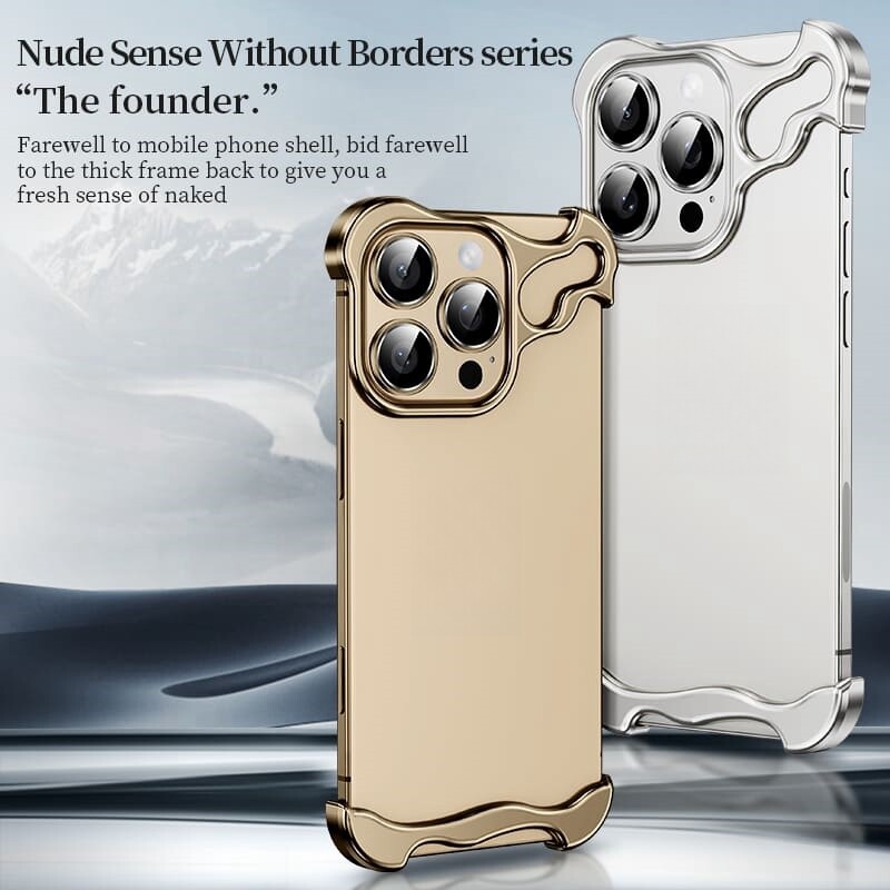 Metallic color luxury matte phone case