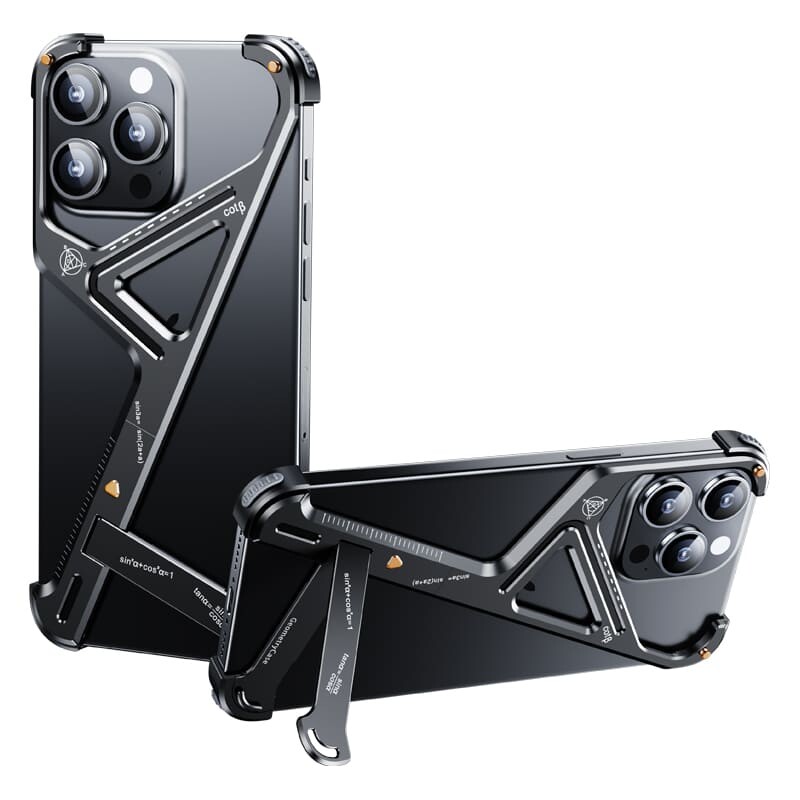 IPhone case with metal camera