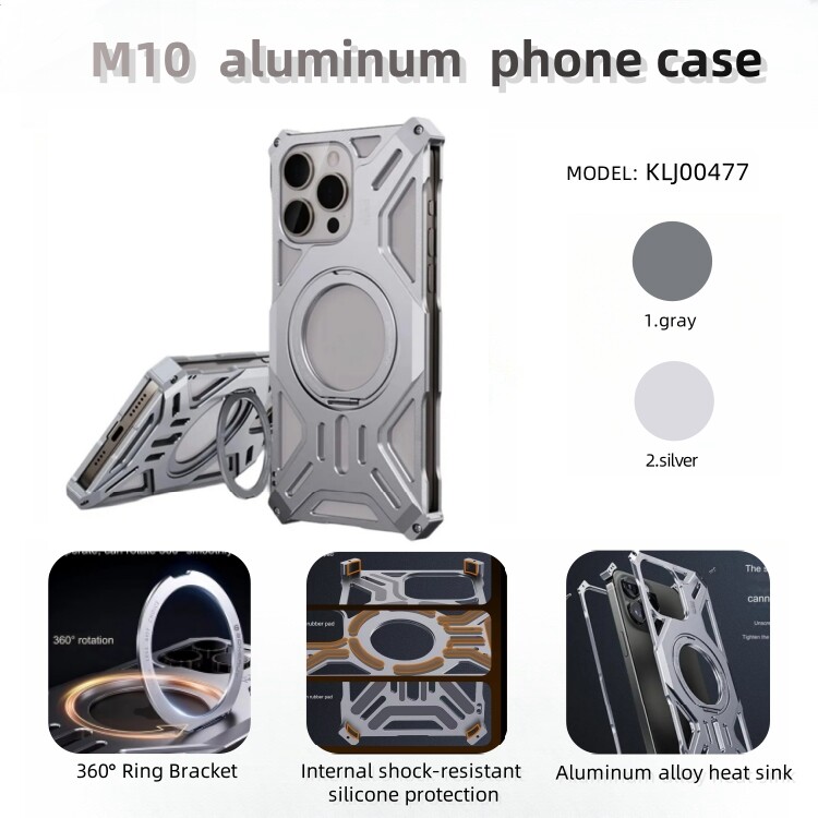 IPhone case with metal camera