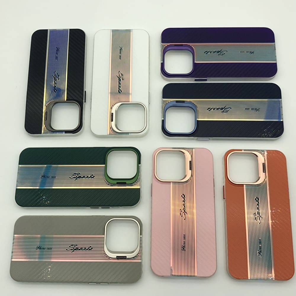 Iphone case box High quality color picture IMD with metal frame bracket series for iPhone