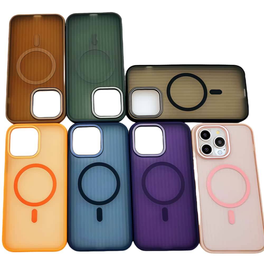 Phone cases luxury design Metal goggles corrugated shell for iPhone