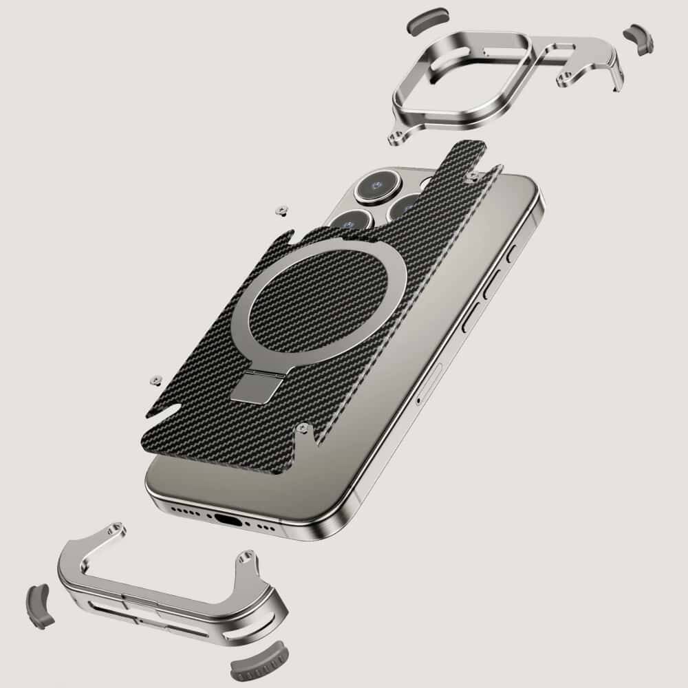 Iphone case with metal camera