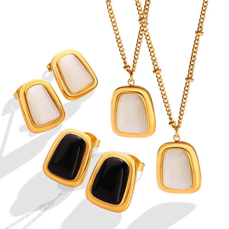 18K Gold Plated Stainless Steel Women Jewelry Set