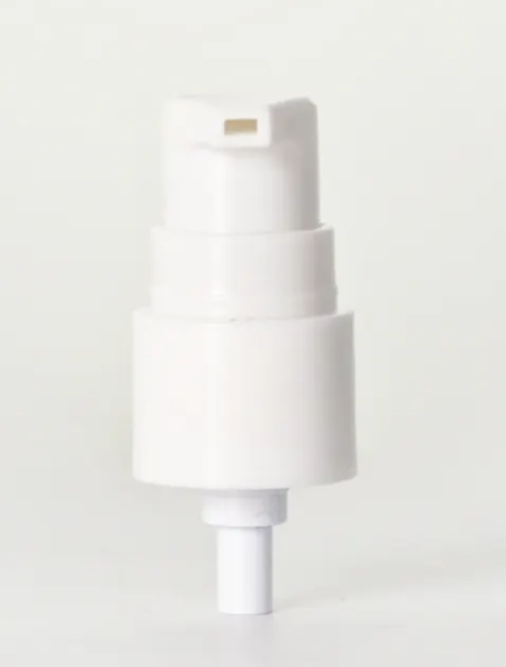 Neck 18mm White Smooth PP Cosmetic Pump Dispenser with White Pump Head