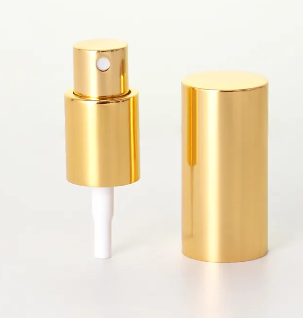 Luxury 18/410 Gold 0.23cc Screw Cap Pump Sprayer for Makeup Foundations Skincare Body Facial Essence Oil Lotion Good Quality