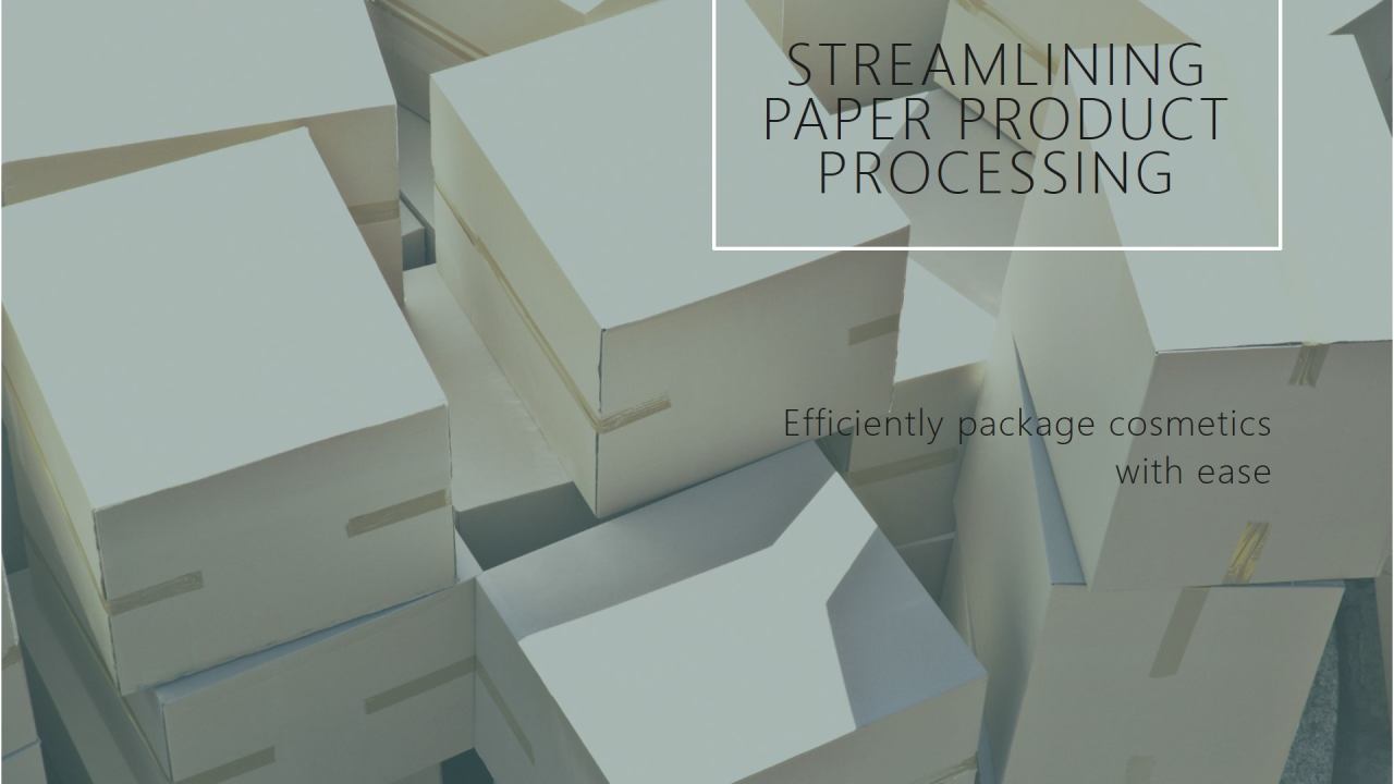 Processing Flow of Paper Products in Cosmetics Packaging