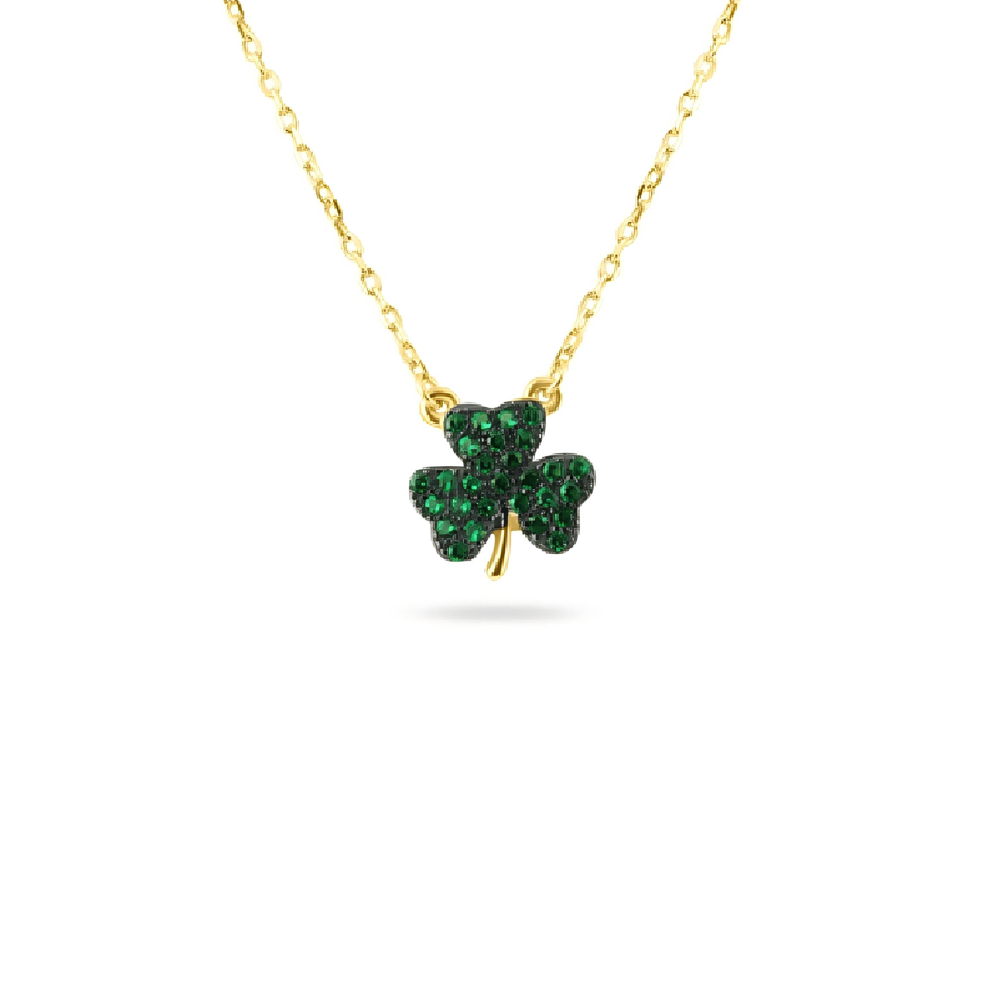 925 Silver Clover-Shaped Jewelry Set - Four-Leaf Clover Necklace