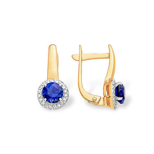 925 Silver High Quality Fashion Cubic Jewelry Set - English Lock Earrings
