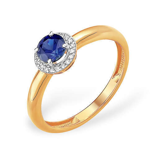925 Silver Classic Jewelry Set - Sapphire And White Cubic Ring
