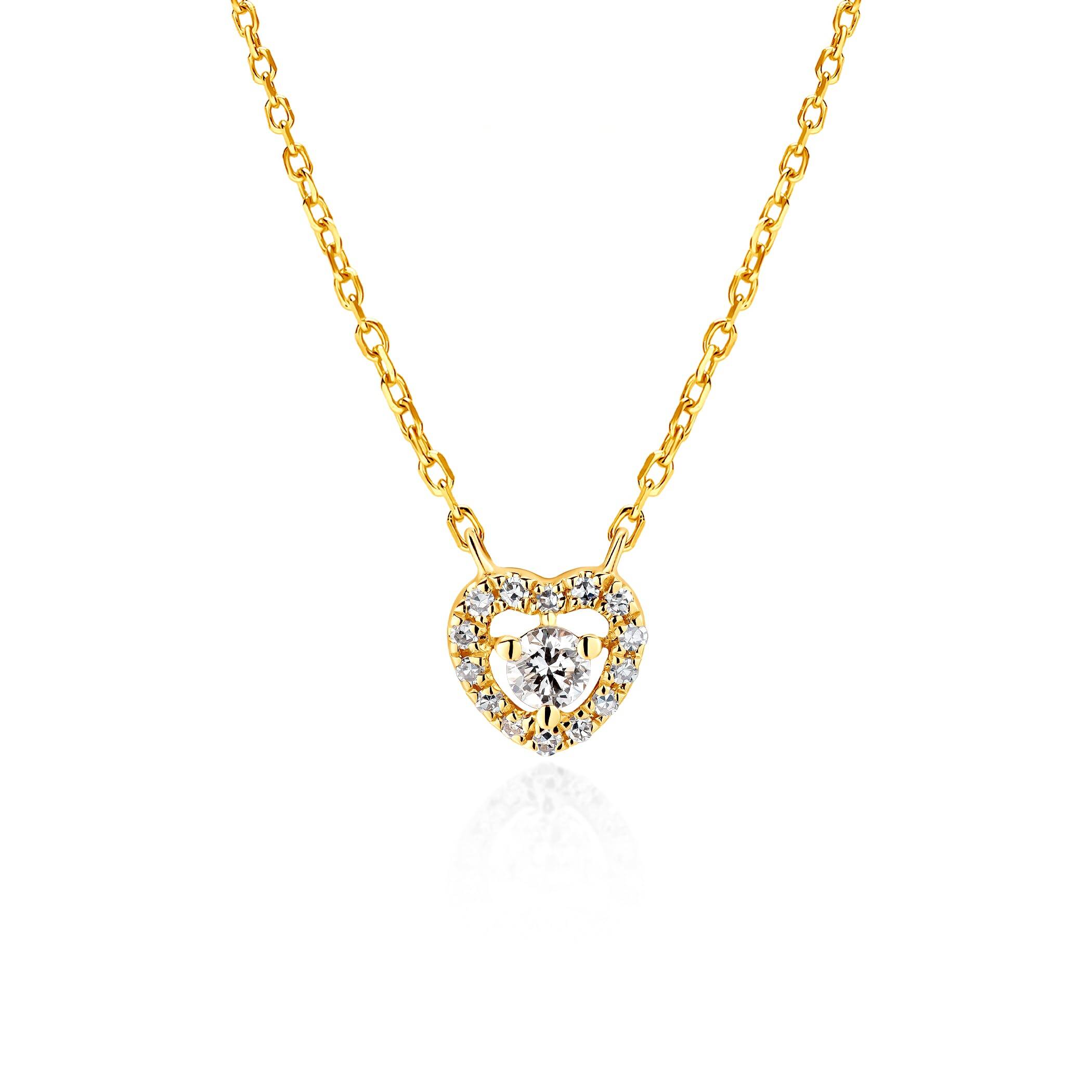 925 Silver Fashion Jewelry Set - Dazzling Heart Necklace