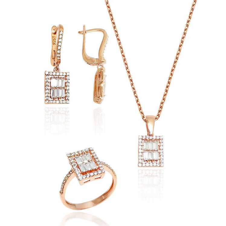 925 Silver Fashion Jewelry Set For Women