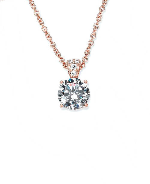 925 Sterling Silver Jewelry Set - Vintage Classic Fashion Round Cut Pendant