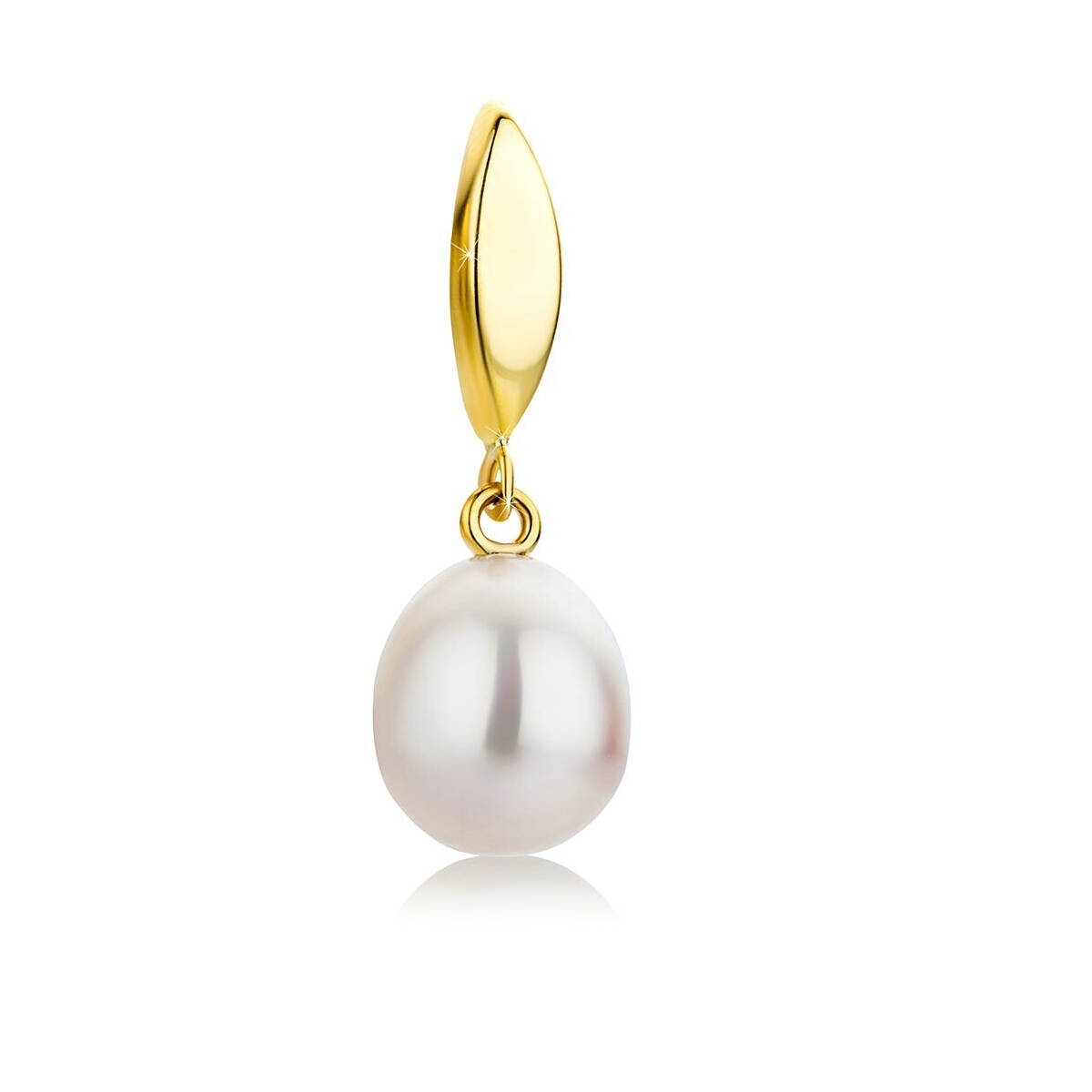 925 Silver Simple Classic Freshwater Pearl Set - Teardrop Freshwater Pearl Drop Pendant