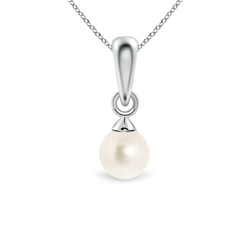 925 Silver Simple Classic Freshwater Pearl Set - Pendant