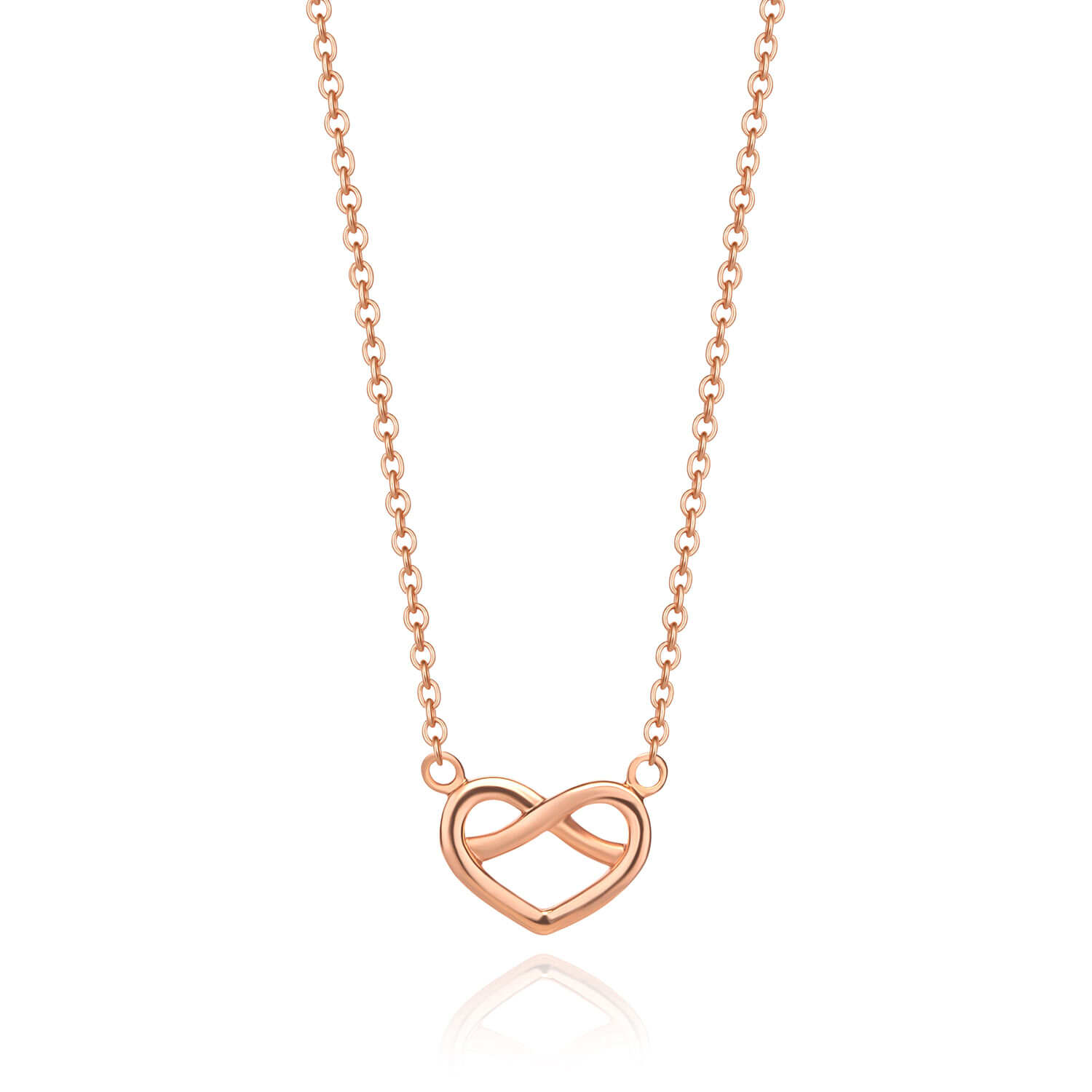 925 Silver Heart Knot Set - Heart Knot Necklace