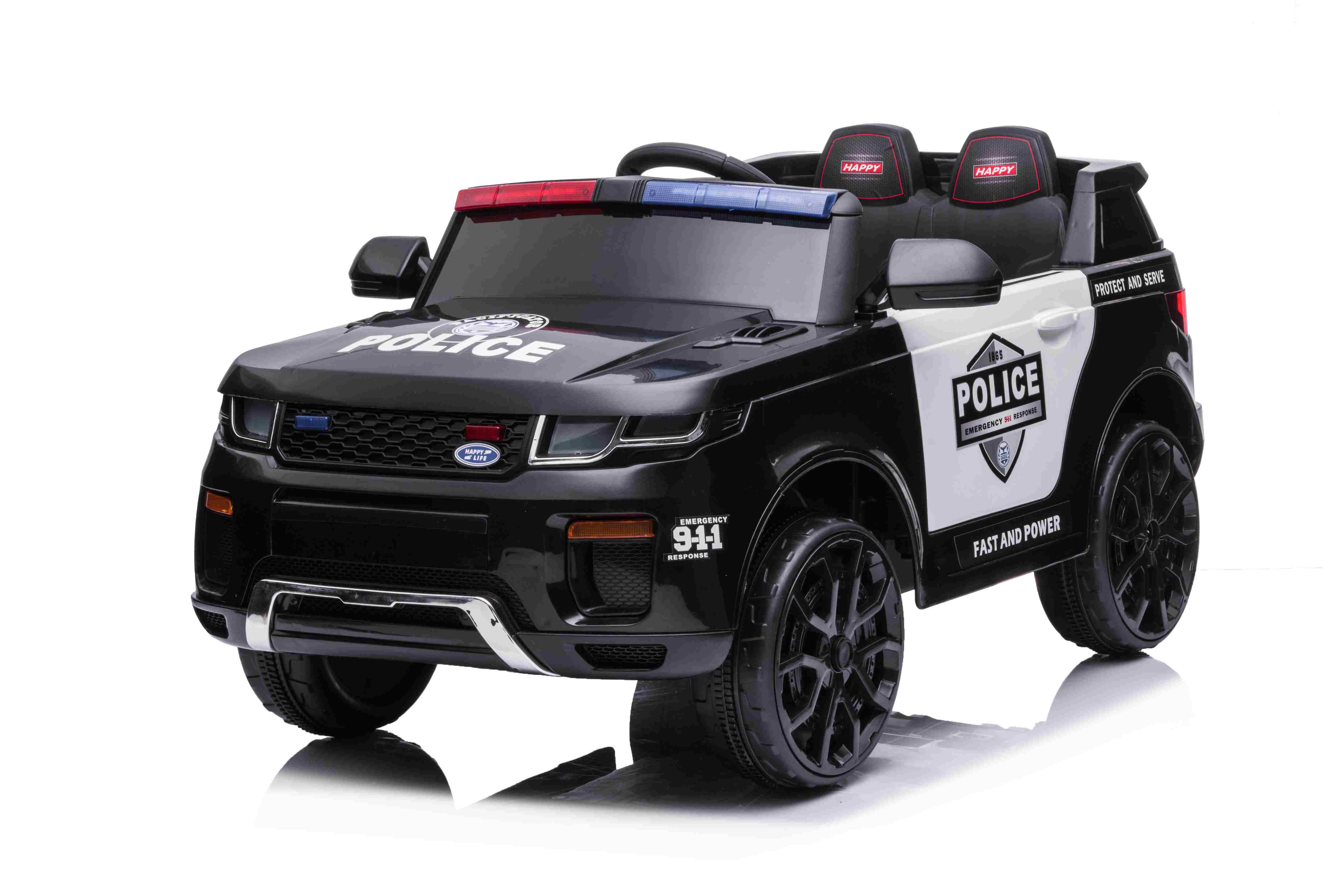 12V Police Car Ride On Black: The Ultimate Ride-On Toy for Little Heroes